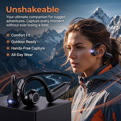 🔥50%OFF🔥Smart Camera Earphone Al Translator Wearable Headset