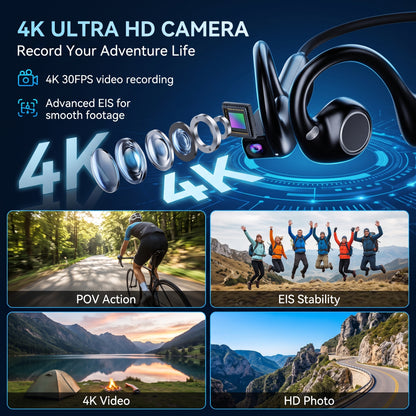 🔥50%OFF🔥Smart Camera Earphone Al Translator Wearable Headset