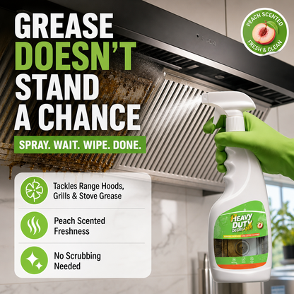 🔥BUY 1 GET 1 FREE🏆Heavy Duty Kitchen Degreaser Spray Powerful Grease Cleaner For Stovetops Ovens Range Hoods Counters And More