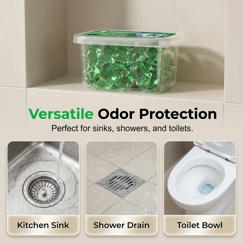 💥New Product Launch Special 50 off ✅Bio-Enzyme Drain Odor Eliminator Pods
