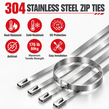 🛠️ Half-Price Offer ⚙Stainless Cable Tie Kit