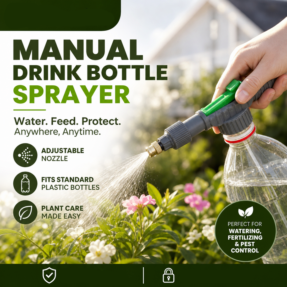 🌿Enjoy 50% off now! Buy one get one free！Manual beverage bottle sprayer with adjustable nozzle