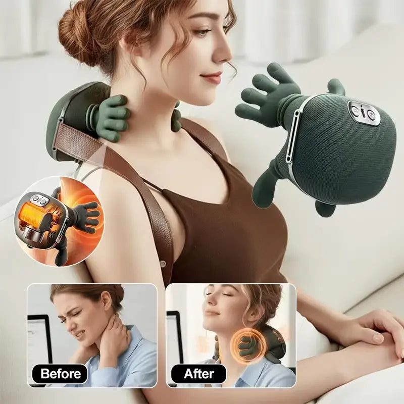 💥Last Day! 50% OFF✅2026 New‑Model Imitation‑Human‑Hand Shoulder & Neck Massager