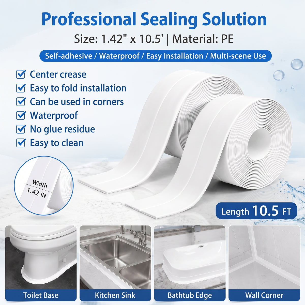 ✨Buy one get one free - Anti-mildew and waterproof tape