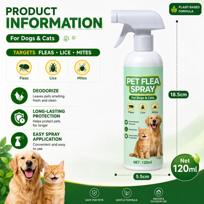 🥳2026 TOP PICK🥳 Pet Flea Spray – Plant-Based, Gentle Yet Effective🛡️💨