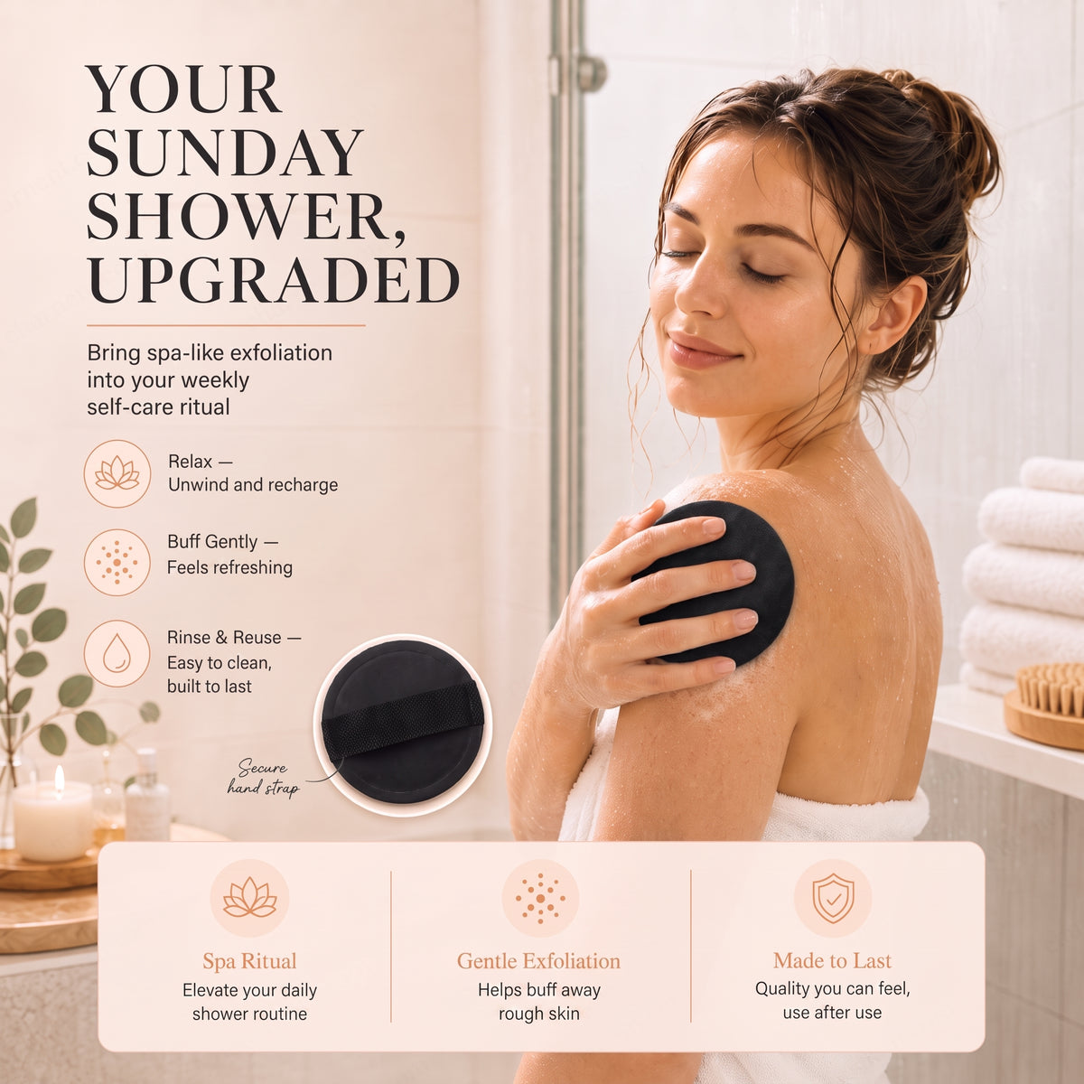🧖‍♀️Limited-time 50% off, over 100,000 exfoliating bath mats already sold.