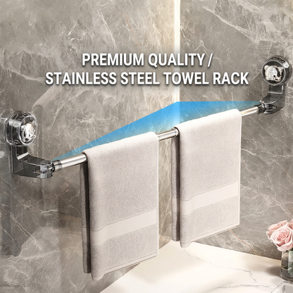 ✨50%OFF✨Adjustable Suction Cup Towel Bar No-damage Bathroom Towel & slipper Holder