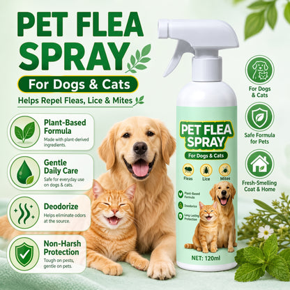 🥳2026 TOP PICK🥳 Pet Flea Spray – Plant-Based, Gentle Yet Effective🛡️💨