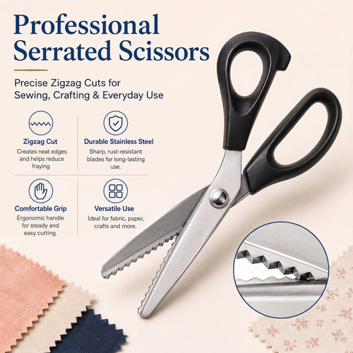 ✂️Professional Serrated Scissors for Sewing, Crafts & Everyday DIY Projects