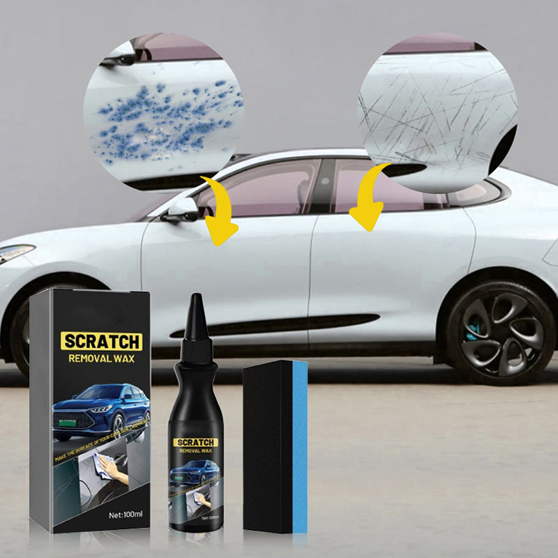 💥Buy One, Get One Free 🚗Effective Car Scratch Remover with Sponge
