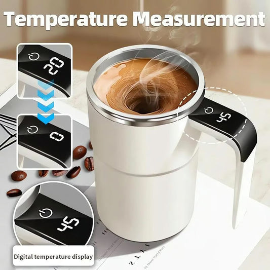 🏆50%OFF⚡50K+ SOLD! 💥☕ Rechargeable Automatic Magnetic Stirring Coffee Mug Set