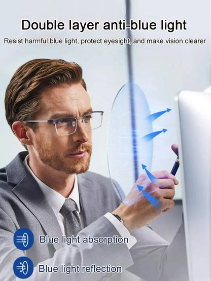 🔥🔥Hot Sale🔥Ultra Light Anti Blue Smart photochromic reading glasses（50% OFF）