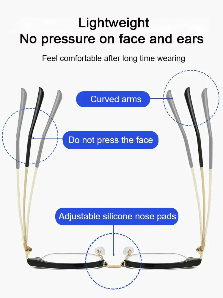 🔥🔥Hot Sale🔥Ultra Light Anti Blue Smart photochromic reading glasses（50% OFF）