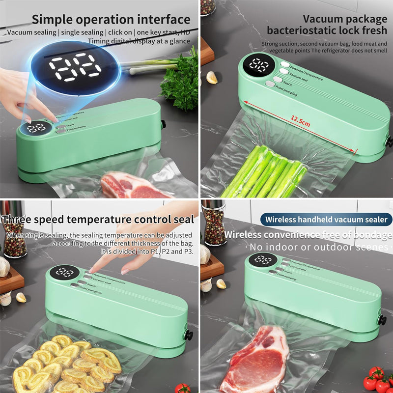 💥Limited-time 50% off💥Portable handheld vacuum food preservation packaging and laminating machine🍃