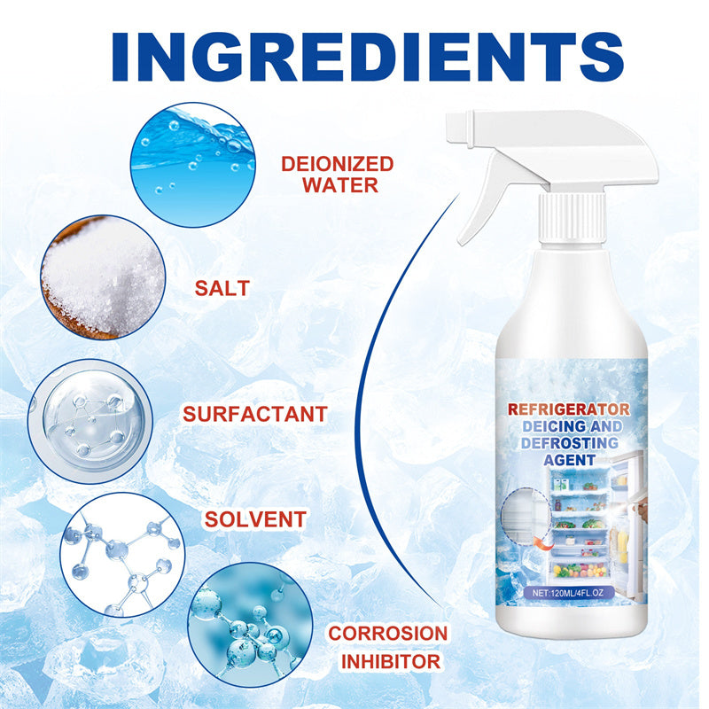 🔥LIMITED-TIME 50% OFF:£7.99‼️🧊Fridge Freezer Defrost Spray❄️Fast Efficient Ice Remover Household Deicing Cleaner