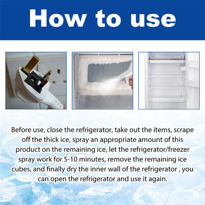 🔥LIMITED-TIME 50% OFF:£7.99‼️🧊Fridge Freezer Defrost Spray❄️Fast Efficient Ice Remover Household Deicing Cleaner