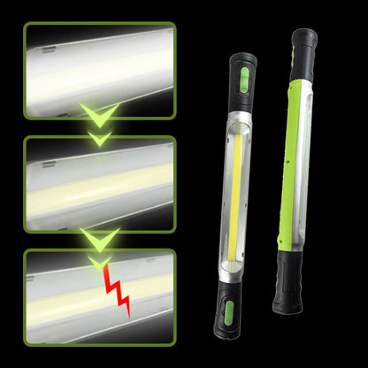🛠️⚡ Rechargeable LED Work Light with Hook – 50% OFF! 3 modes, dual 2600mAh batteries, 3+ hours runtime – tough & portable.