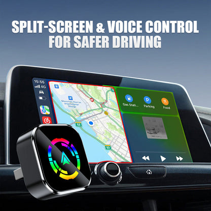📱60% OFF NOW! 🔥【Plug and Play! Wireless Connection 🔥 2-in-1 Wireless Adapter - iPhone & Android Auto, turn your car into a smart cinema in seconds】