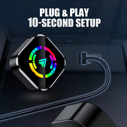 📱60% OFF NOW! 🔥【Plug and Play! Wireless Connection 🔥 2-in-1 Wireless Adapter - iPhone & Android Auto, turn your car into a smart cinema in seconds】