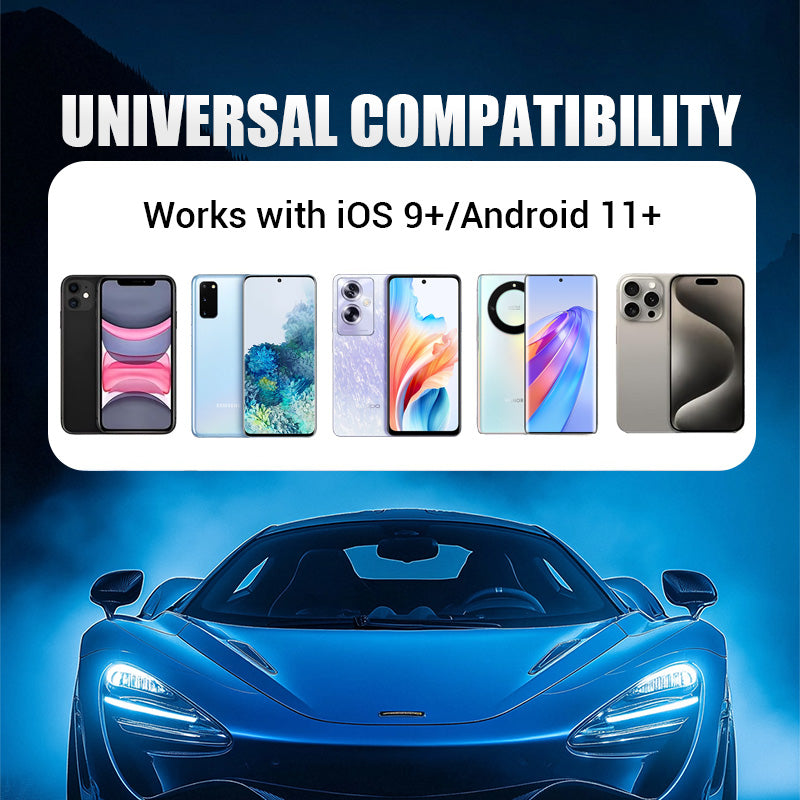 📱60% OFF NOW! 🔥【Plug and Play! Wireless Connection 🔥 2-in-1 Wireless Adapter - iPhone & Android Auto, turn your car into a smart cinema in seconds】