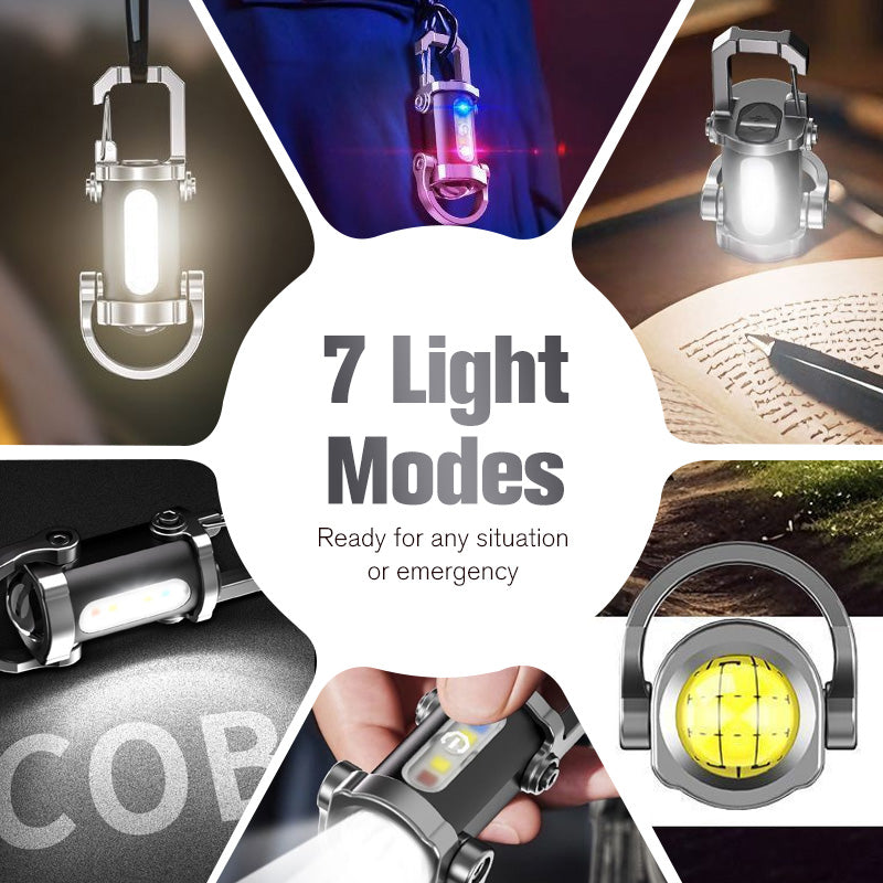 🏆🔥Buy 1 Get 1 Free🎁Portable Rechargeable Bright Keychain Flashlight