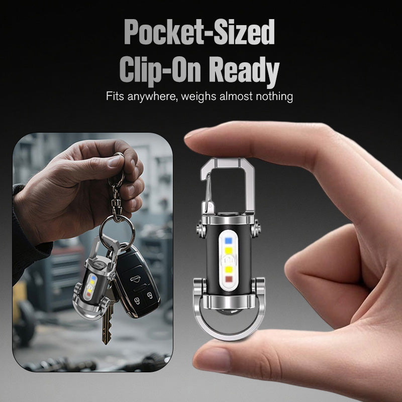 🏆🔥Buy 1 Get 1 Free🎁Portable Rechargeable Bright Keychain Flashlight