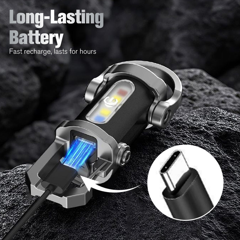 🏆🔥Buy 1 Get 1 Free🎁Portable Rechargeable Bright Keychain Flashlight
