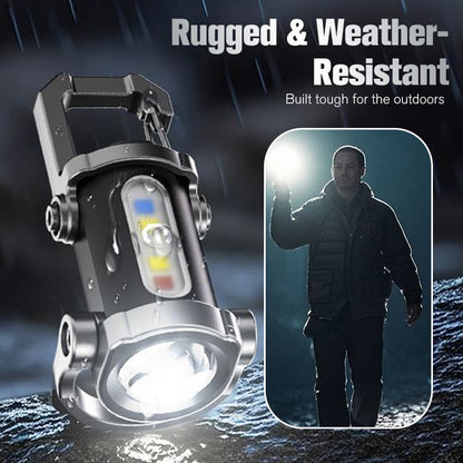 🏆🔥Buy 1 Get 1 Free🎁Portable Rechargeable Bright Keychain Flashlight