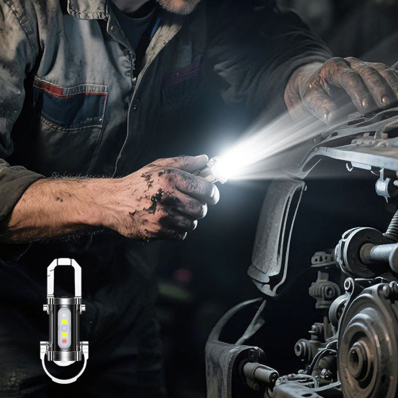 🏆🔥Buy 1 Get 1 Free🎁Portable Rechargeable Bright Keychain Flashlight