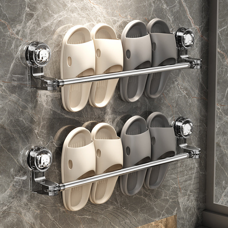 ✨50%OFF✨Adjustable Suction Cup Towel Bar No-damage Bathroom Towel & slipper Holder