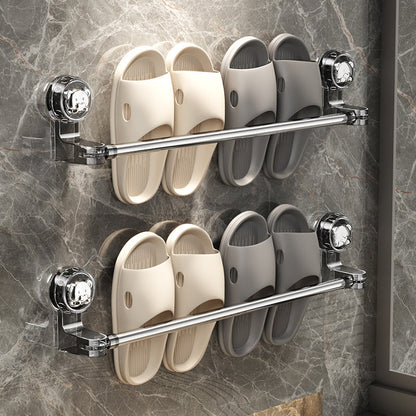 ✨50%OFF✨Adjustable Suction Cup Towel Bar No-damage Bathroom Towel & slipper Holder