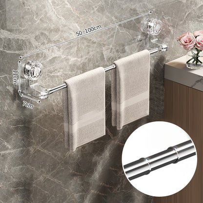✨50%OFF✨Adjustable Suction Cup Towel Bar No-damage Bathroom Towel & slipper Holder