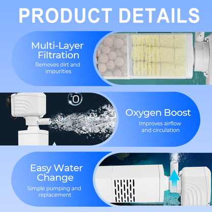 ✨Limited-time offer-Fish Tank 6-in-1 Filter - Filtration, Oxygenation & Water Pumping