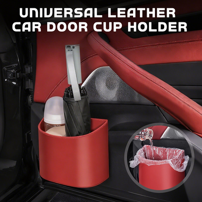 ⏳Last day for 50% off!💞Over 50,000 units sold! 🚗Genuine leather car door cup holders – Wide opening design for easy access to drinks and mobile phones.