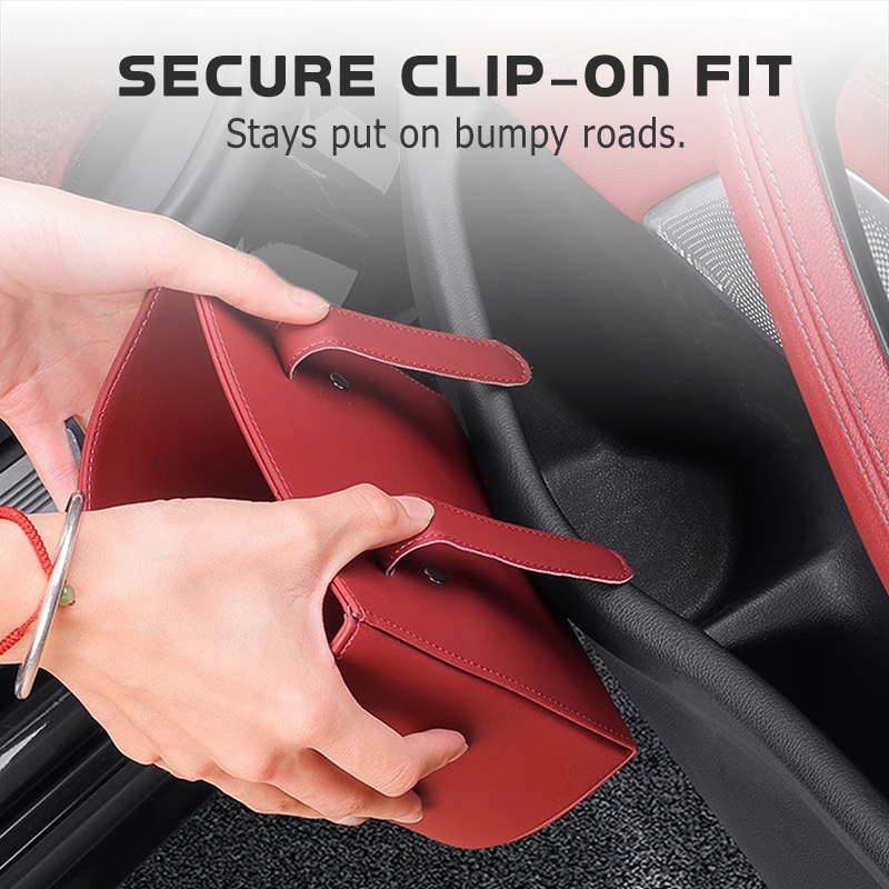 ⏳Last day for 50% off!💞Over 50,000 units sold! 🚗Genuine leather car door cup holders – Wide opening design for easy access to drinks and mobile phones.