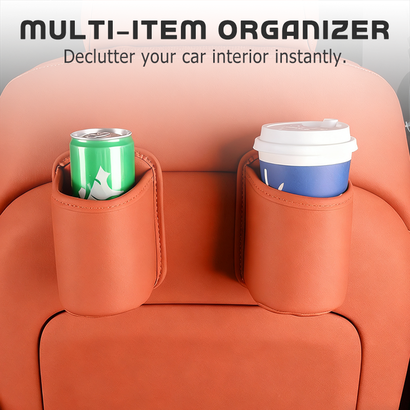 ⏳Last day for 50% off!💞Over 50,000 units sold! 🚗Genuine leather car door cup holders – Wide opening design for easy access to drinks and mobile phones.