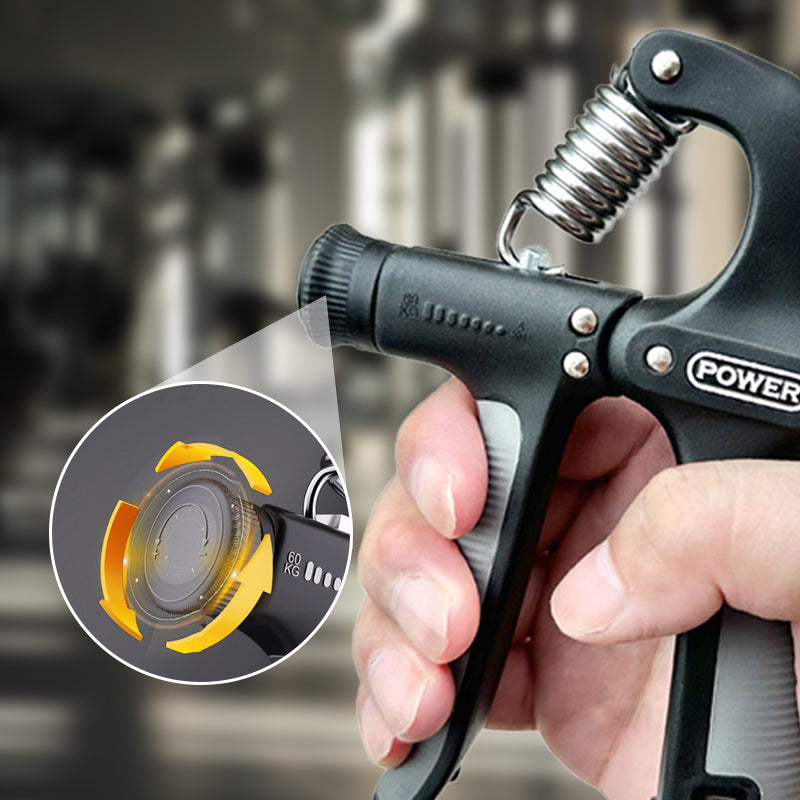 🔥Limited-time 50% off adjustable resistance counting grip strengthener power trainer