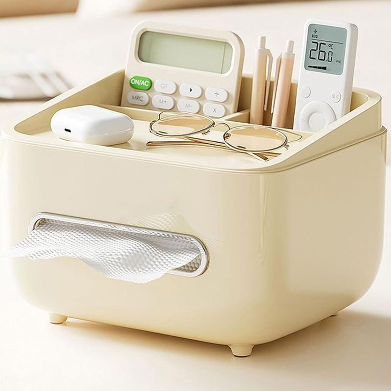 🧻 Tissue box + storage box + phone stand? This 3-in-1 design instantly organizes your desk! ✨