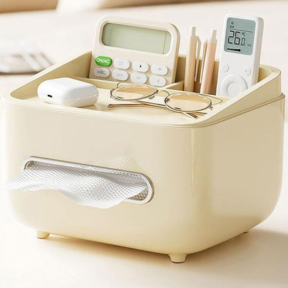 🧻 Tissue box + storage box + phone stand? This 3-in-1 design instantly organizes your desk! ✨