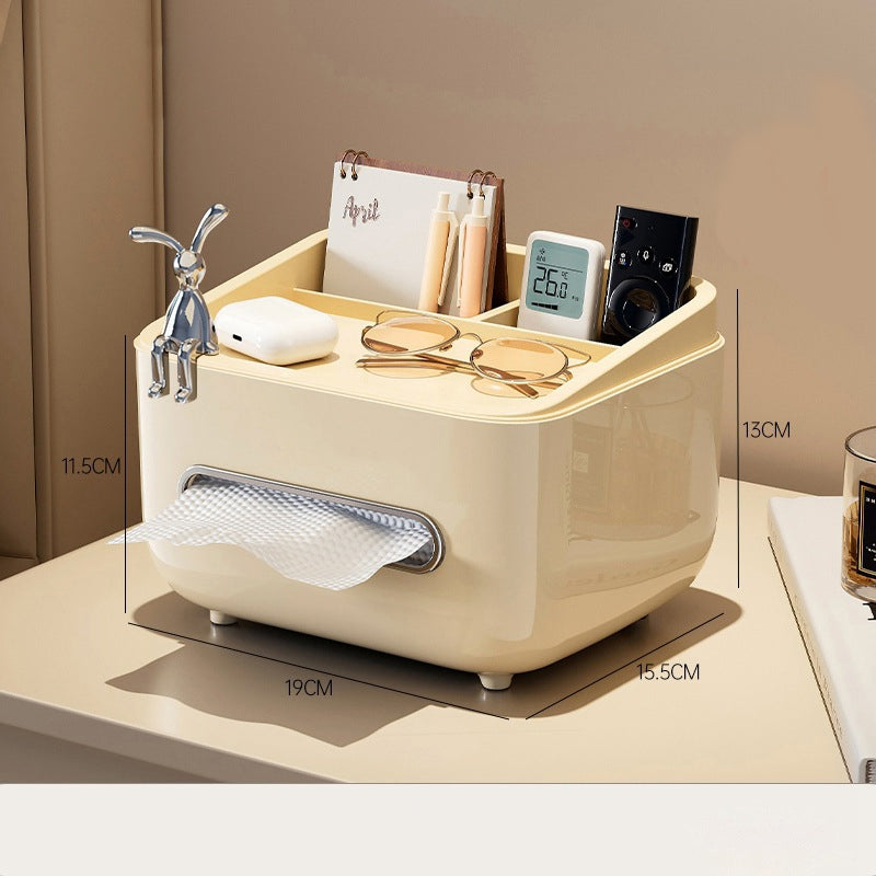 🧻 Tissue box + storage box + phone stand? This 3-in-1 design instantly organizes your desk! ✨