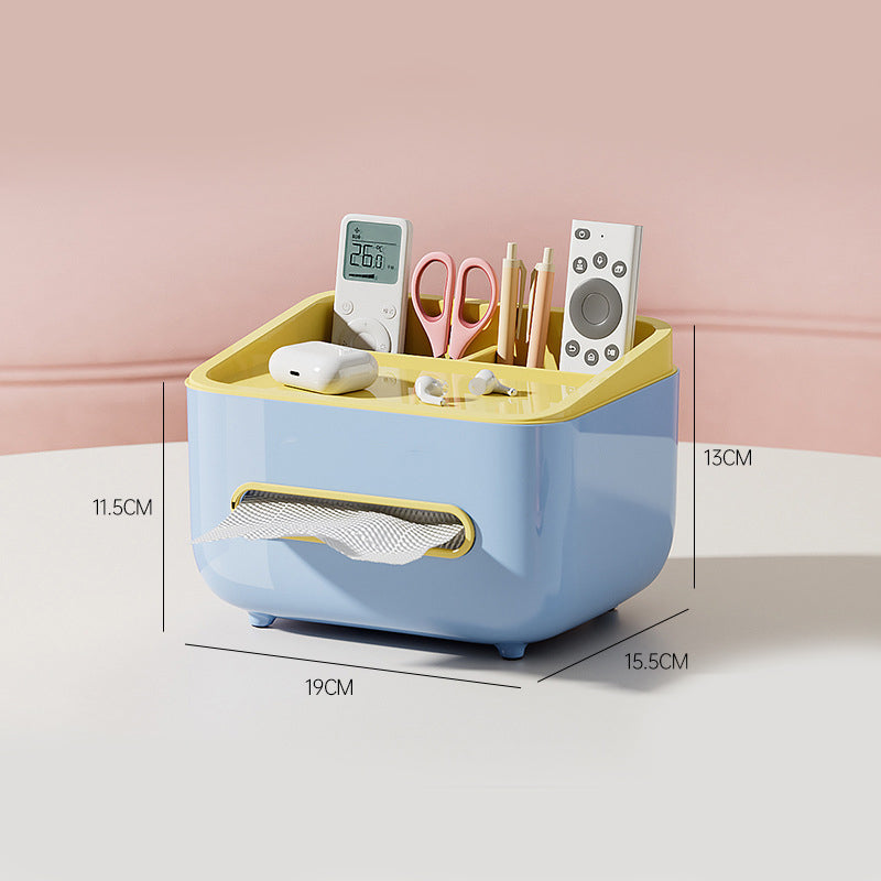 🧻 Tissue box + storage box + phone stand? This 3-in-1 design instantly organizes your desk! ✨