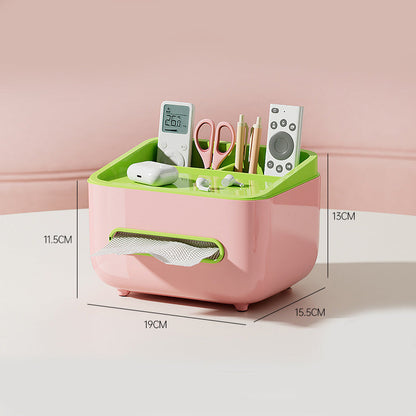 🧻 Tissue box + storage box + phone stand? This 3-in-1 design instantly organizes your desk! ✨