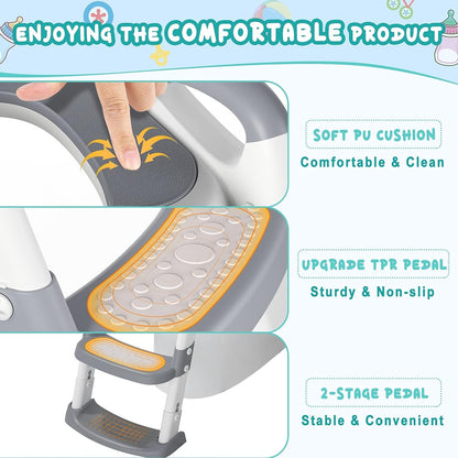 🔥Hot Sale 50% OFF🎁Potty Training Toilet Seat with Ladder
