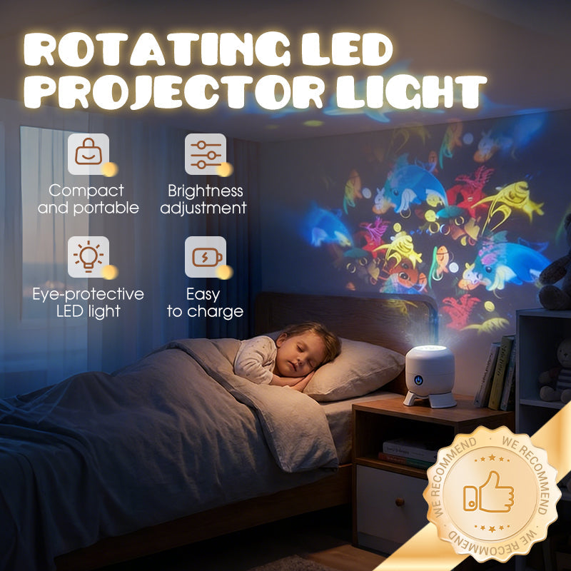 🏆 Last Day Special Price ! 🎉Dynamic Rotating LED Projector Light –  Wide Application for Party & Home Decor ✨