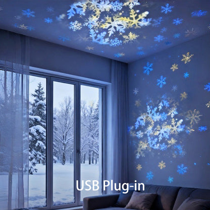 🏆 Last Day Special Price ! 🎉Dynamic Rotating LED Projector Light –  Wide Application for Party & Home Decor ✨