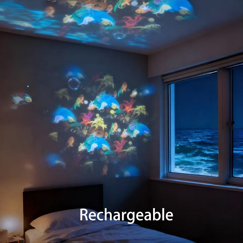 🏆 Last Day Special Price ! 🎉Dynamic Rotating LED Projector Light –  Wide Application for Party & Home Decor ✨