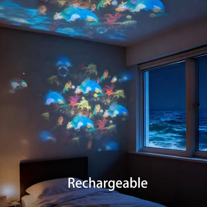 🏆 Last Day Special Price ! 🎉Dynamic Rotating LED Projector Light –  Wide Application for Party & Home Decor ✨