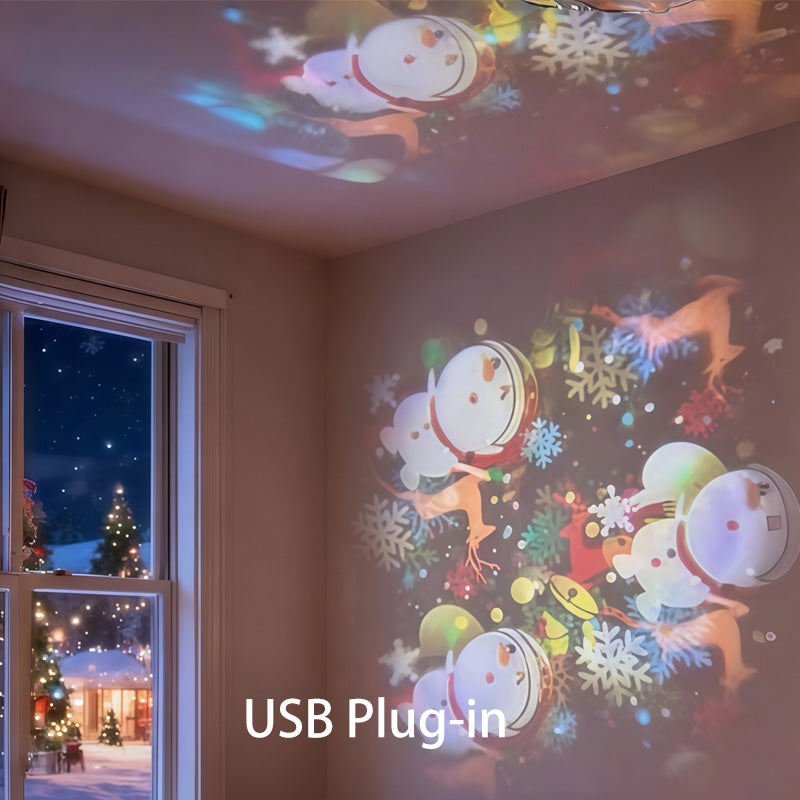 🏆 Last Day Special Price ! 🎉Dynamic Rotating LED Projector Light –  Wide Application for Party & Home Decor ✨