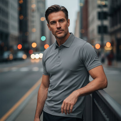 📢📢BIG SALE!!⏰50% OFF!!Men's Quick-Dry Short Sleeve Lapel T-Shirt