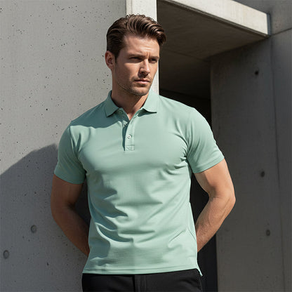 📢📢BIG SALE!!⏰50% OFF!!Men's Quick-Dry Short Sleeve Lapel T-Shirt
